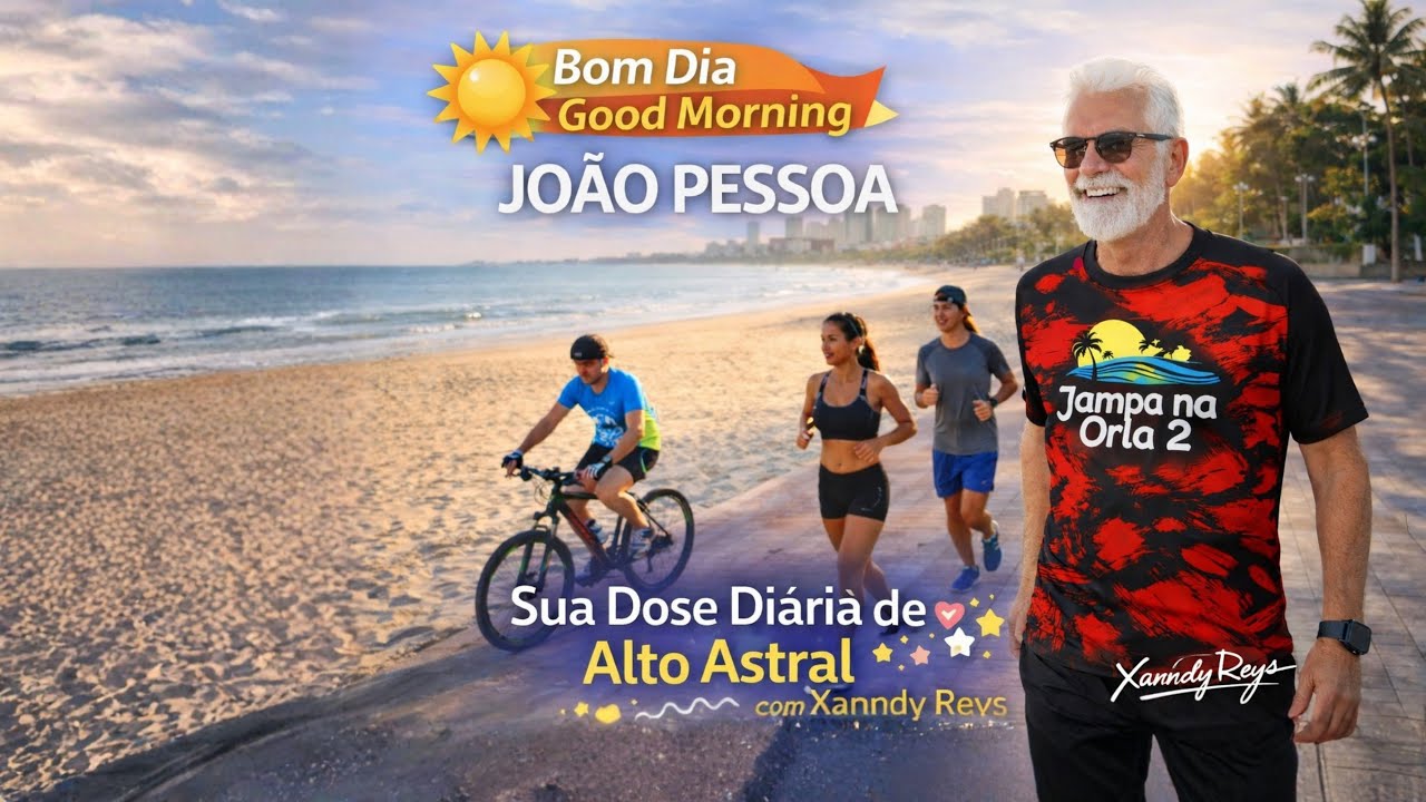 João Pessoa 🌴 Orlas em Movimento | A Pé e de Bike pela Manhã 🚴‍♂️🏃‍♂️