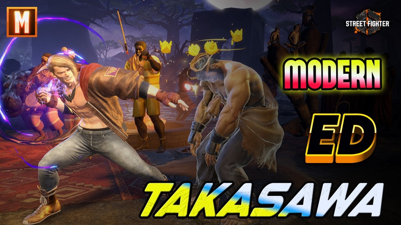SF6 🔥 TAKASAWA Modern ED Non Stop Aggressive Gameplay🎮 High Level Ranked Destruction
