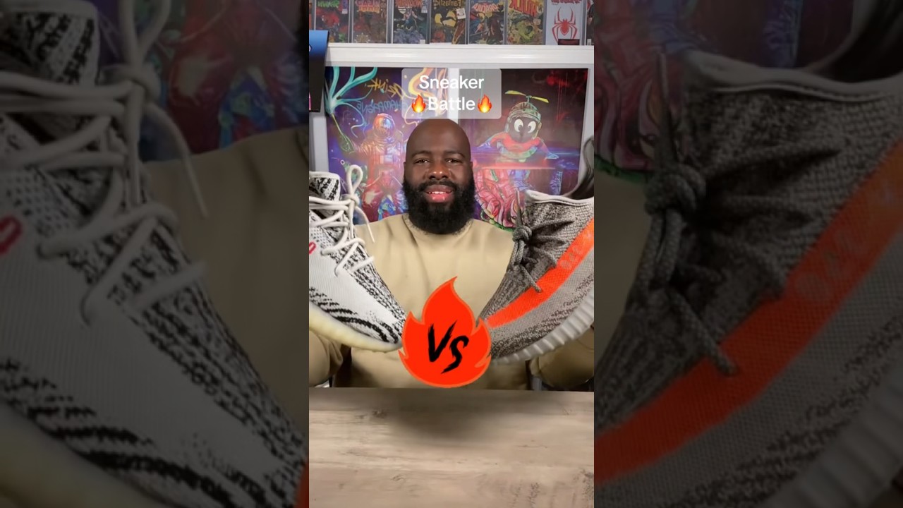 Sneaker Battle Adidas Yeezy 350 V2 Zebra VS Adidas Yeezy 350 V2 Beluga Reflective #yeezy #shorts