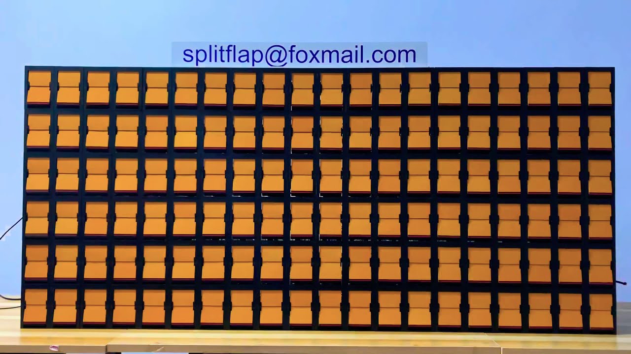 Restaurant sign split-flap display split flap display