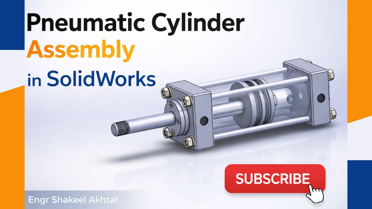 How to Design a Linear Actuator in SolidWorks |Full 3D Modeling & Assembly Guide#solidworkstutorial