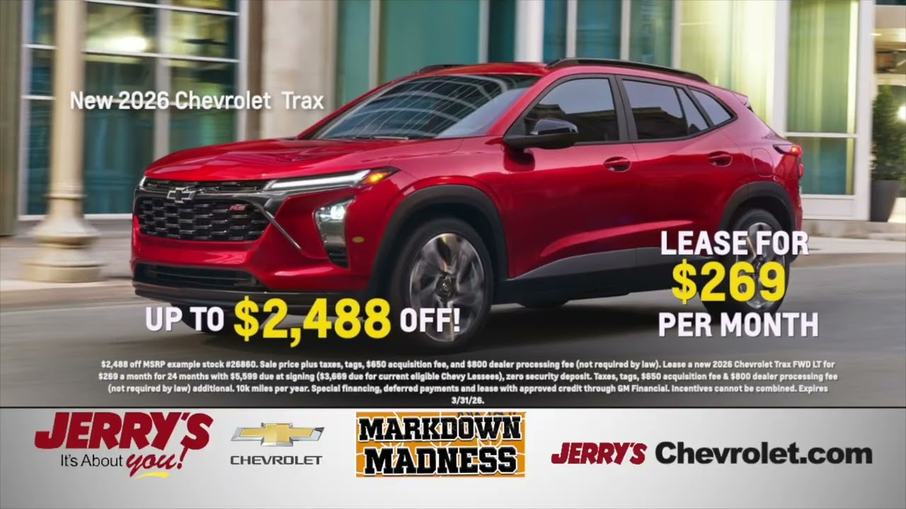 Акция распродажи автомобилей Chevrolet в Балтиморе от Джерри в марте