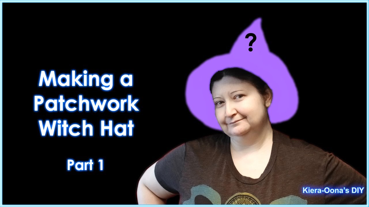 Making a Patchwork Witch Hat - Part 1 - Pattern and materials - #halloween
