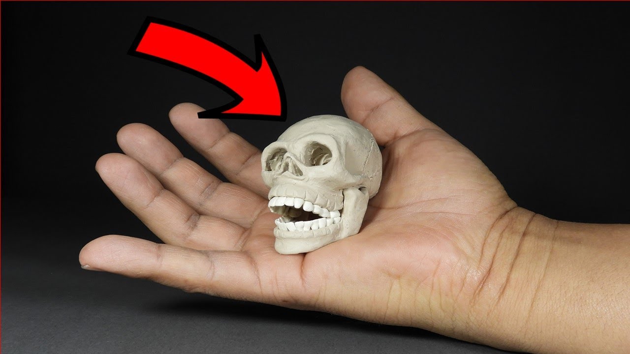 CALAVERA de Plastilina paso a paso - Mi mundo de Plastilina