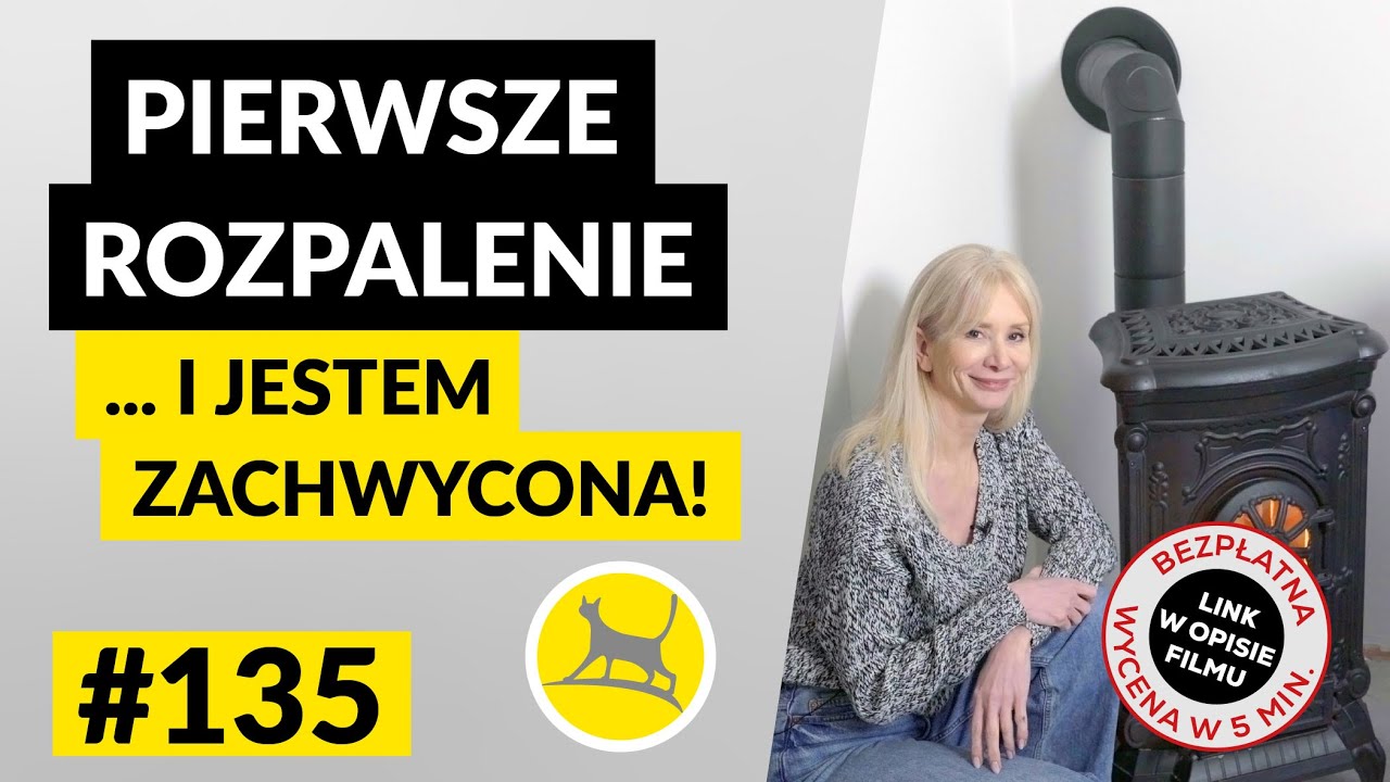 PIERWSZE ROZPALENIE... i JESTEM ZACHWYCONA! #135 - podłączenie piecyka do komina