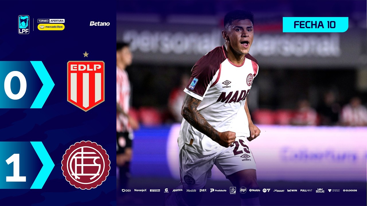 ESTUDIANTES 0 - 1 LAN&Uacute;S | Resumen del partido | #TorneoMercadoLibre 2026 🏆