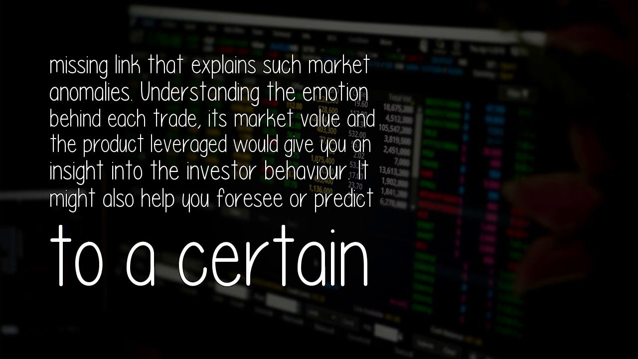 How Do I Do Behavioral Analysis On Stock Trading?