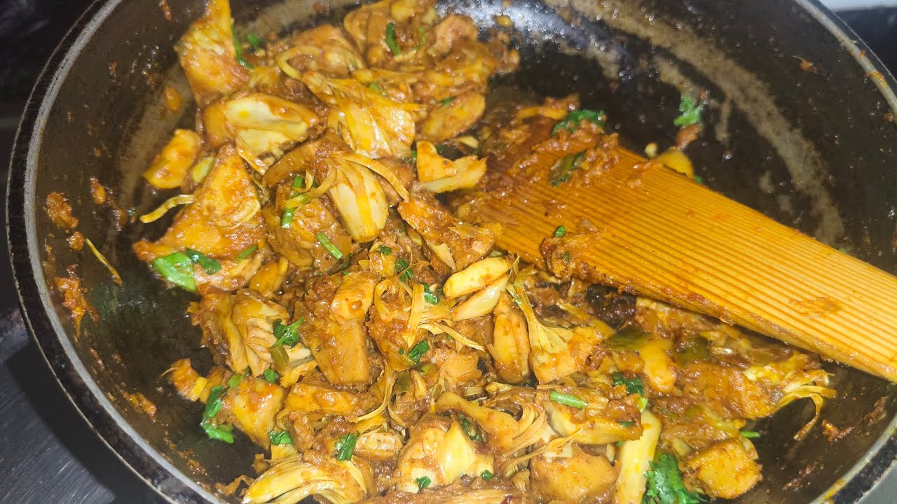 कटहल की सब्जी😋😋 के आगे चिकन भी फेल है|| देसी तरीके से बना कटहल 😋#desikhana 
