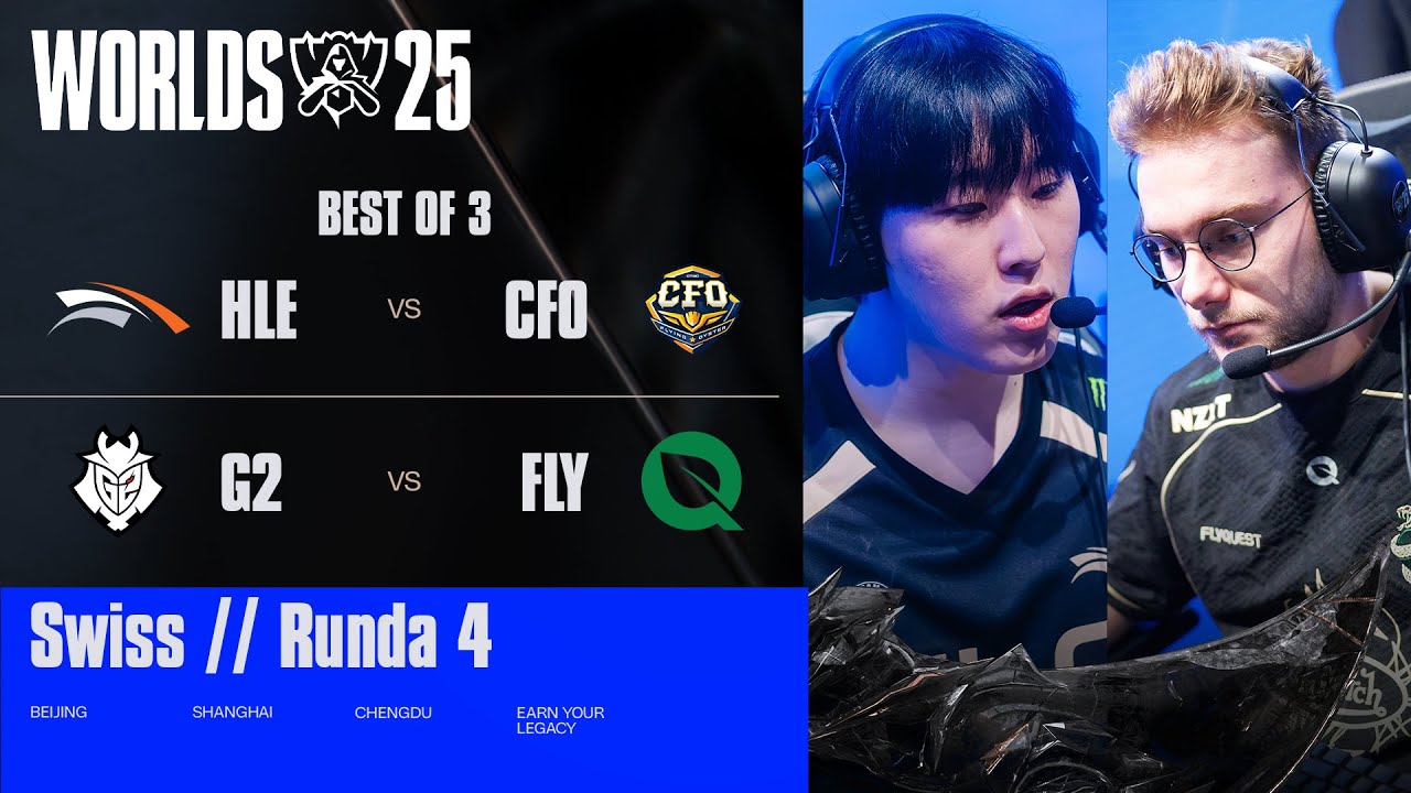 🔴DZIEŃ 6 SWISS STAGE MISTRZOSTWA ŚWIATA 2025🔴HLE vs CFO & G2 ESPORTS vs FLYQUEST🔴