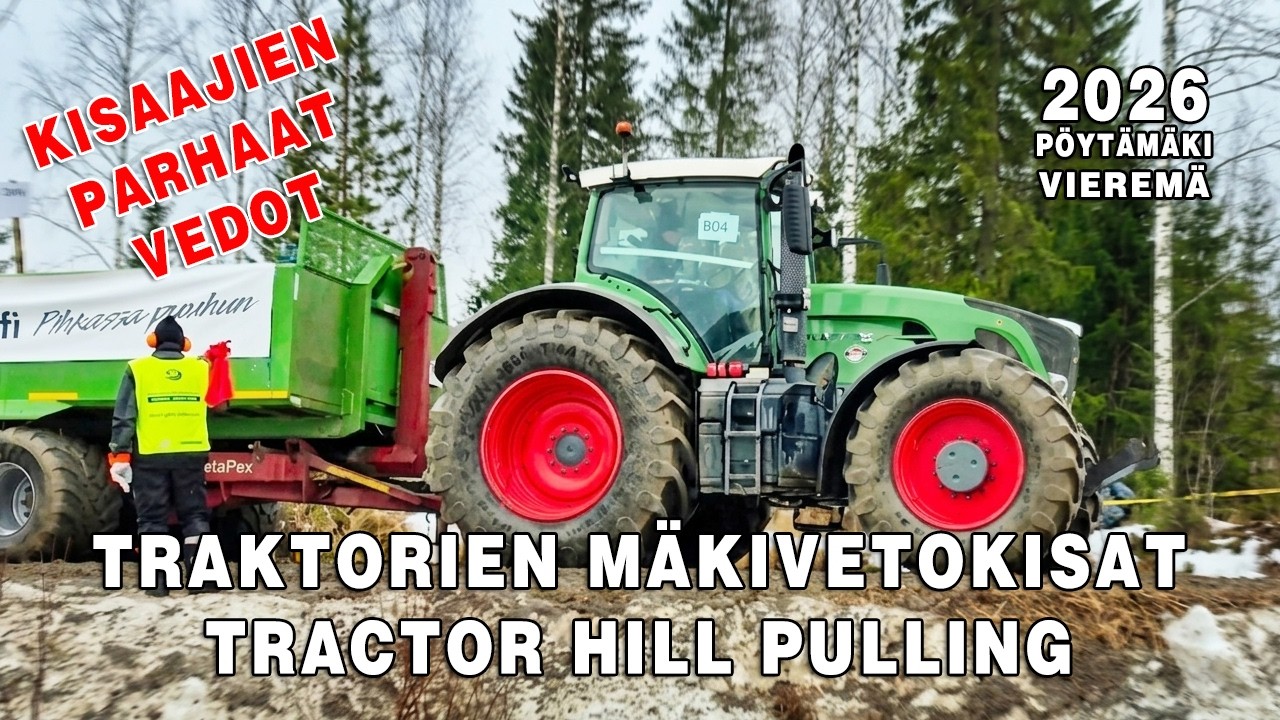 Traktorien mäkivetokisat 2026 | Tractor Hill Pull • Pöytämäki, Vieremä - Finland