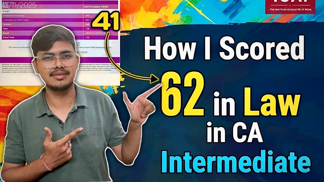 How I Score 62 in LAW in CA Intermediate after 41.