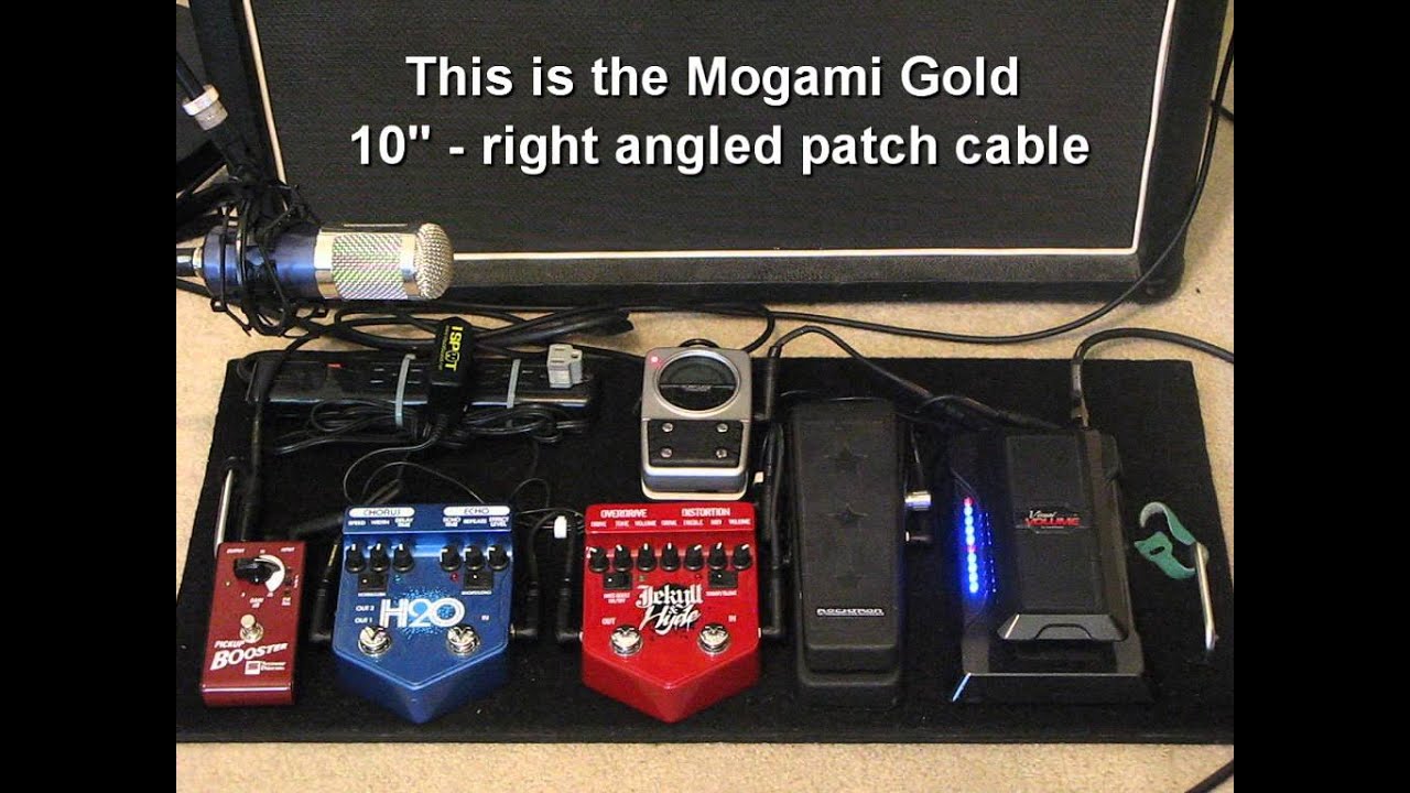Guitar Pedal Board - Mogami Cable Upgrade