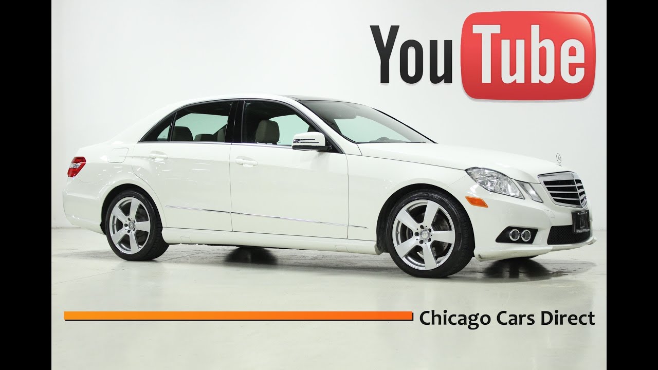 Chicago Cars Direct Presents a 2010 Mercedes E350 4Matic Sport. Arctiv White/Almond. X13361