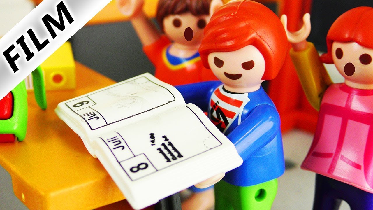 Playmobil Film Deutsch JULIAN KLAUT KLASSENBUCH! SCHULVERWEIS? MUSS ER WIEDER IN KITA? Familie Vogel