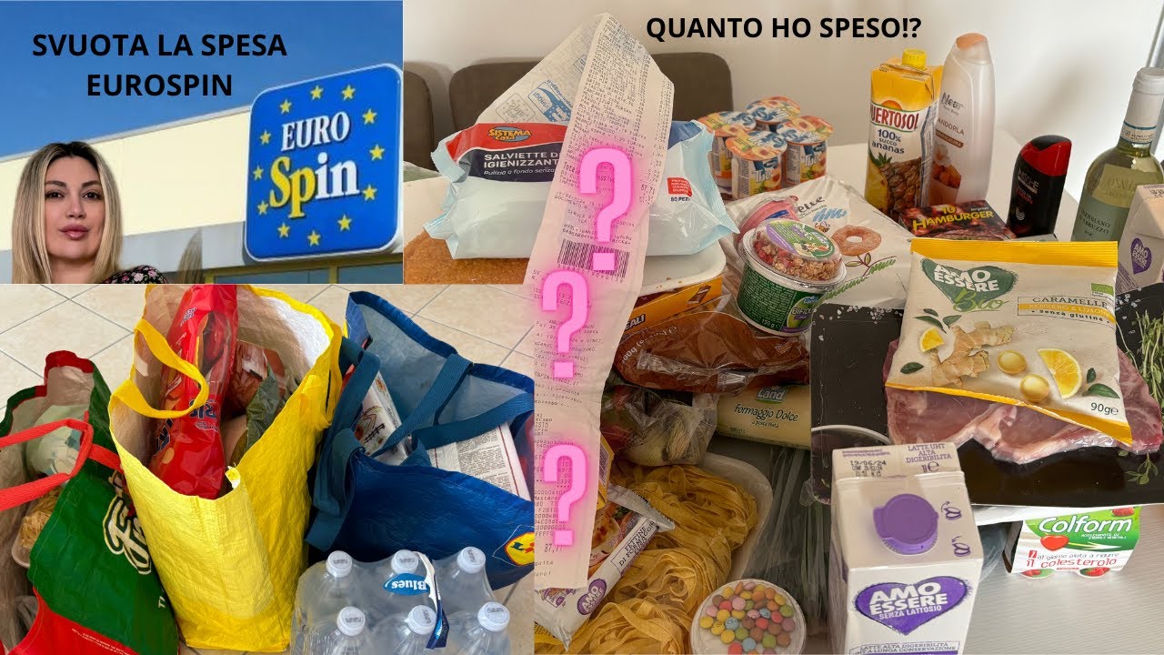 SVUOTA LA SPESA ALL' EUROSPIN /QUANTO HO SPESO? #svuotaspesa #eurospin