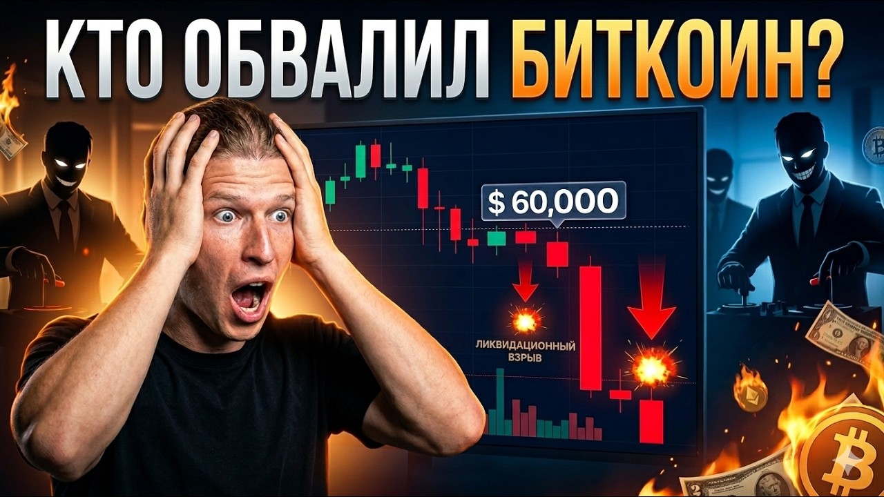 Bitcoin обвалили до $60 000. Кто давил цену 4 месяца? Начинается рост?