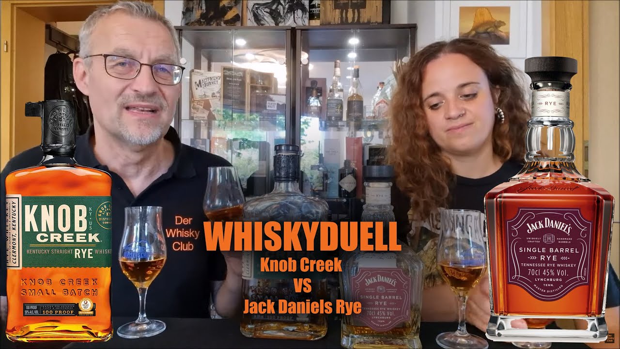 Whiskyduell: Knob Creek Rye vs Jack Daniel's Rye