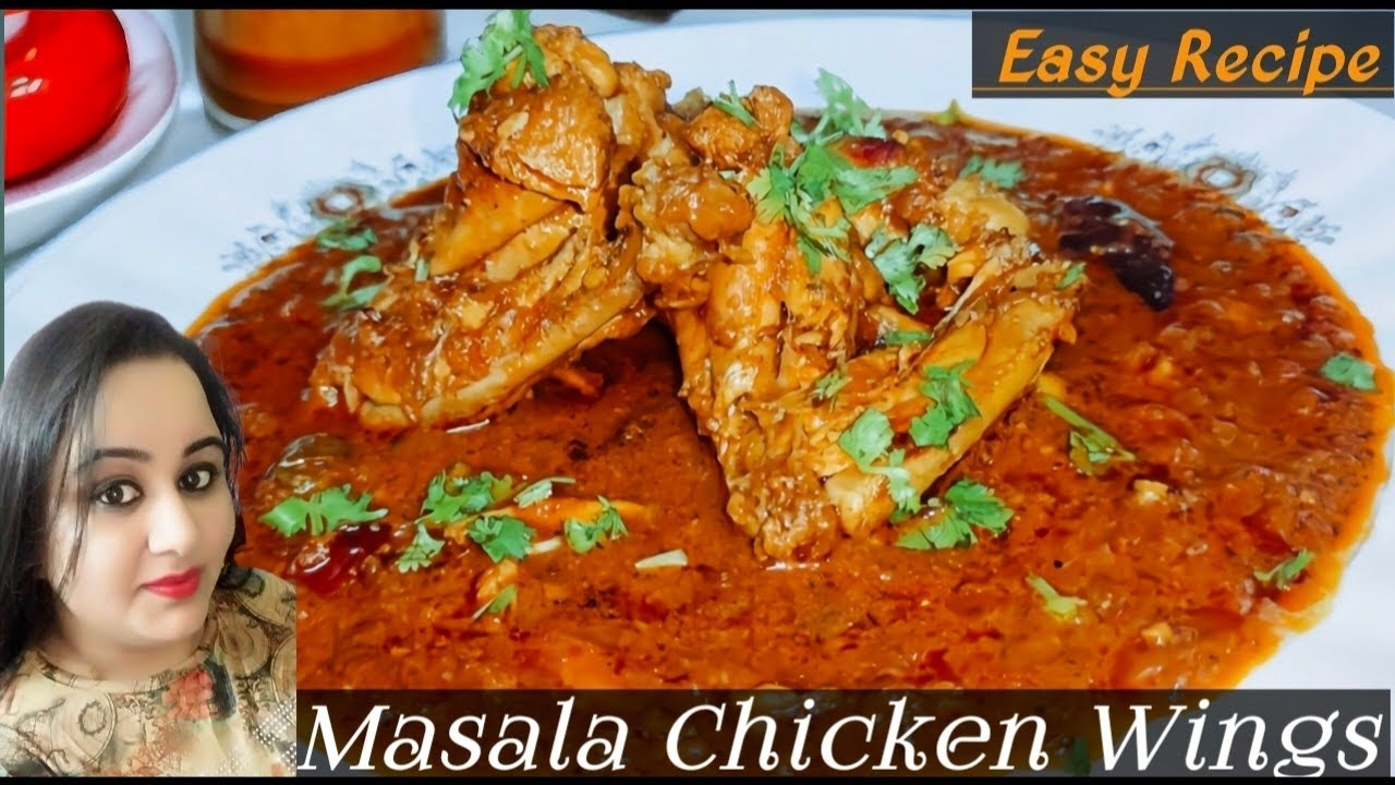 Easy Delicious Punjabi Masala Chicken Wings/Bhuna Chicken Wings Recipe/Spicy Chicken Wings Gravy
