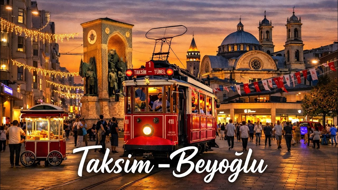 Taksim & İstiklal Street Walk | The Heart of Istanbul in 4K