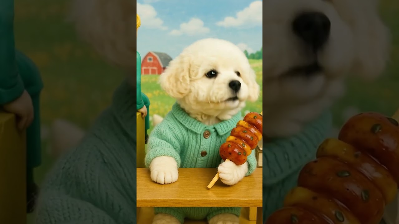Sevimli K&ouml;pek Sosisi Yiyor 🐶🌭  #k&ouml;pek #puppy #dogfood