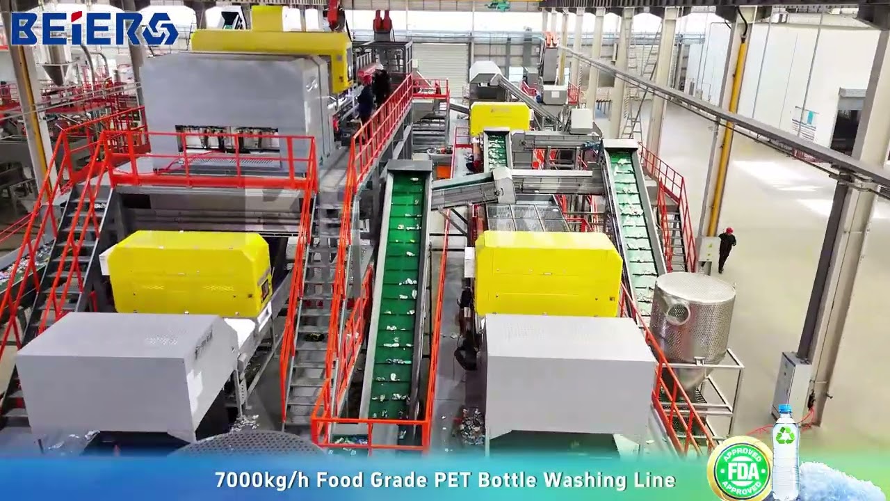 BEIER PET Bottle Washing Line 7,000 kg/h High-Capacity