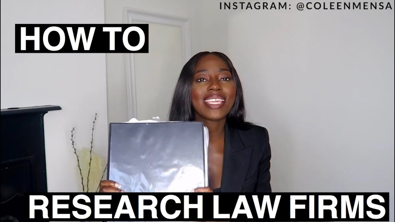 How to research law firms properly