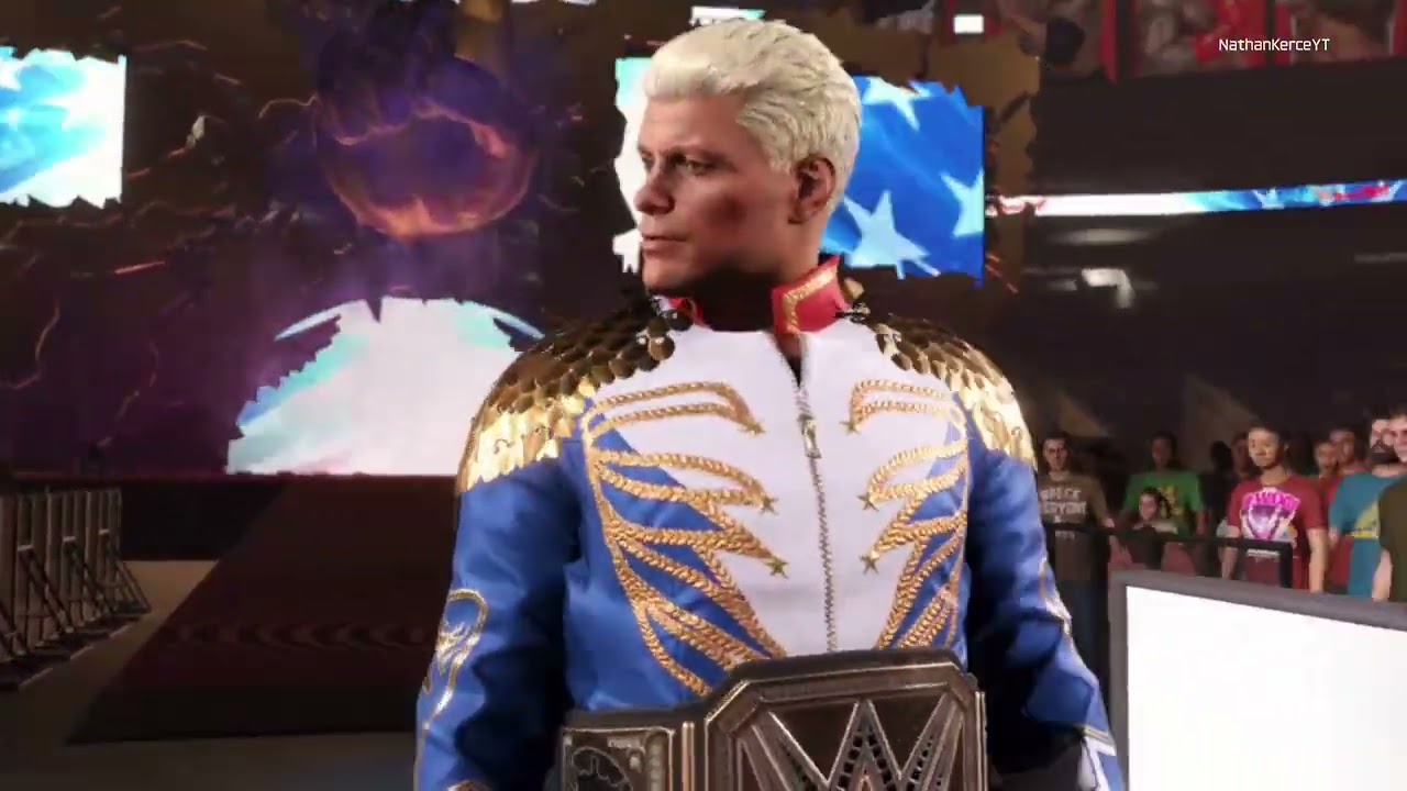 WWE 2K25 *NEW!* Updated Cody Rhodes Entrance (CROWD SINGING)