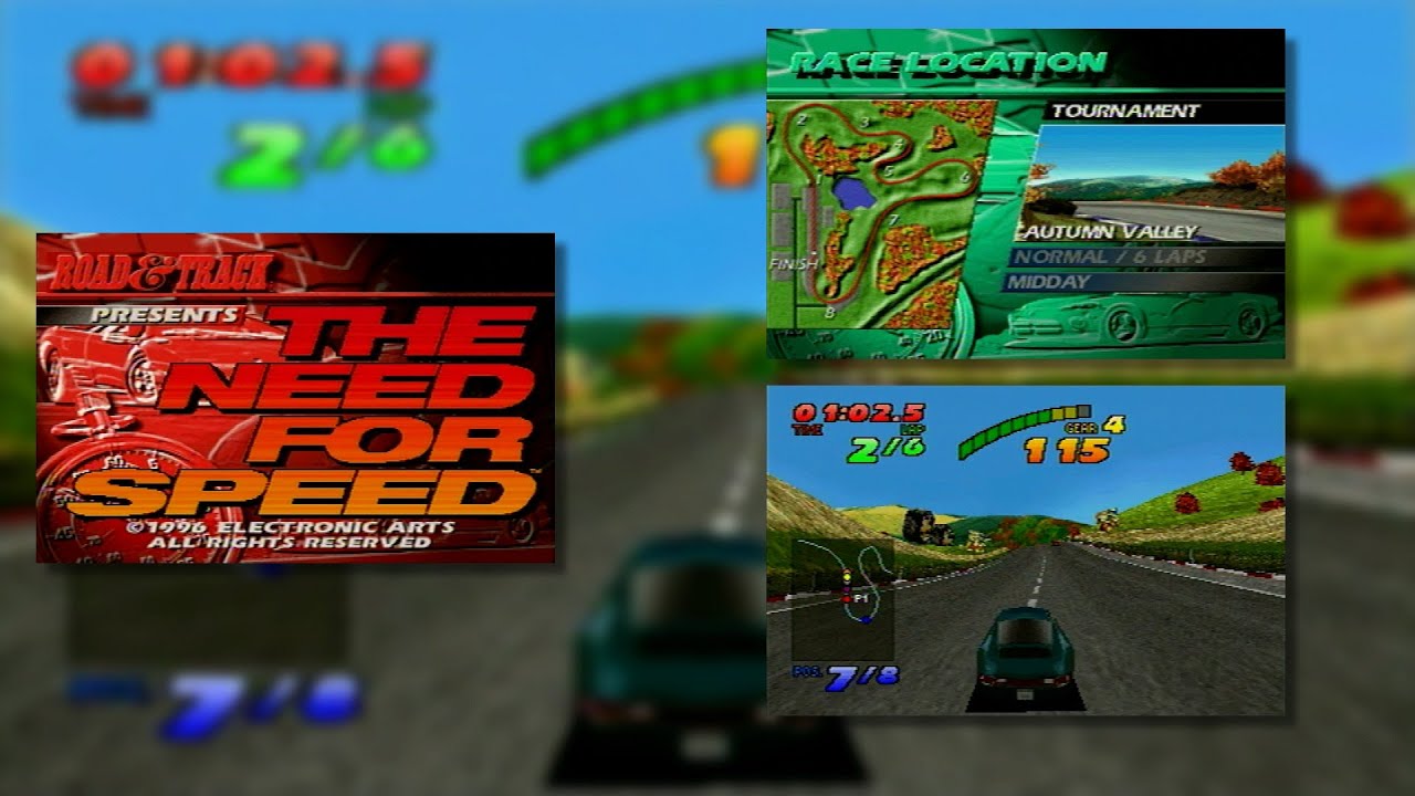 The Need For Speed (Sega Saturn, 1996)  - (1) Autumn Valley