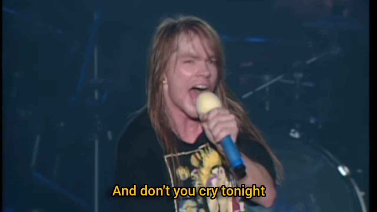 Guns N' Roses - Don't Cry | Live in Tokyo 92 (Lyrics)
