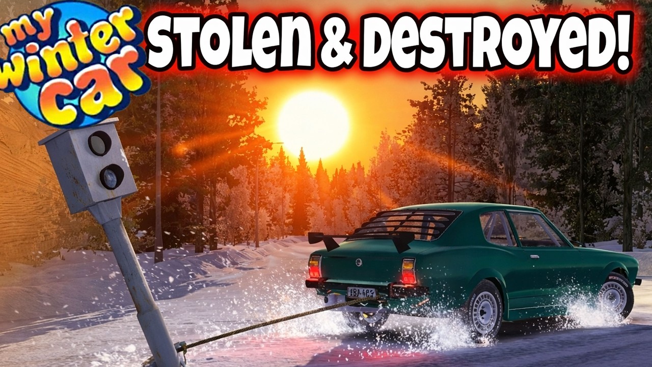 I STOLE SPEED CAMERAS AND SOLD THEM - My winter Car