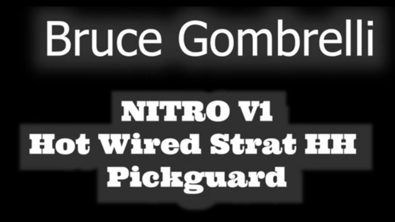 Gombrelli Guitars HH NITRO V1 Series - V1 with Fender "Hot Rod" pickups Unique Wiring