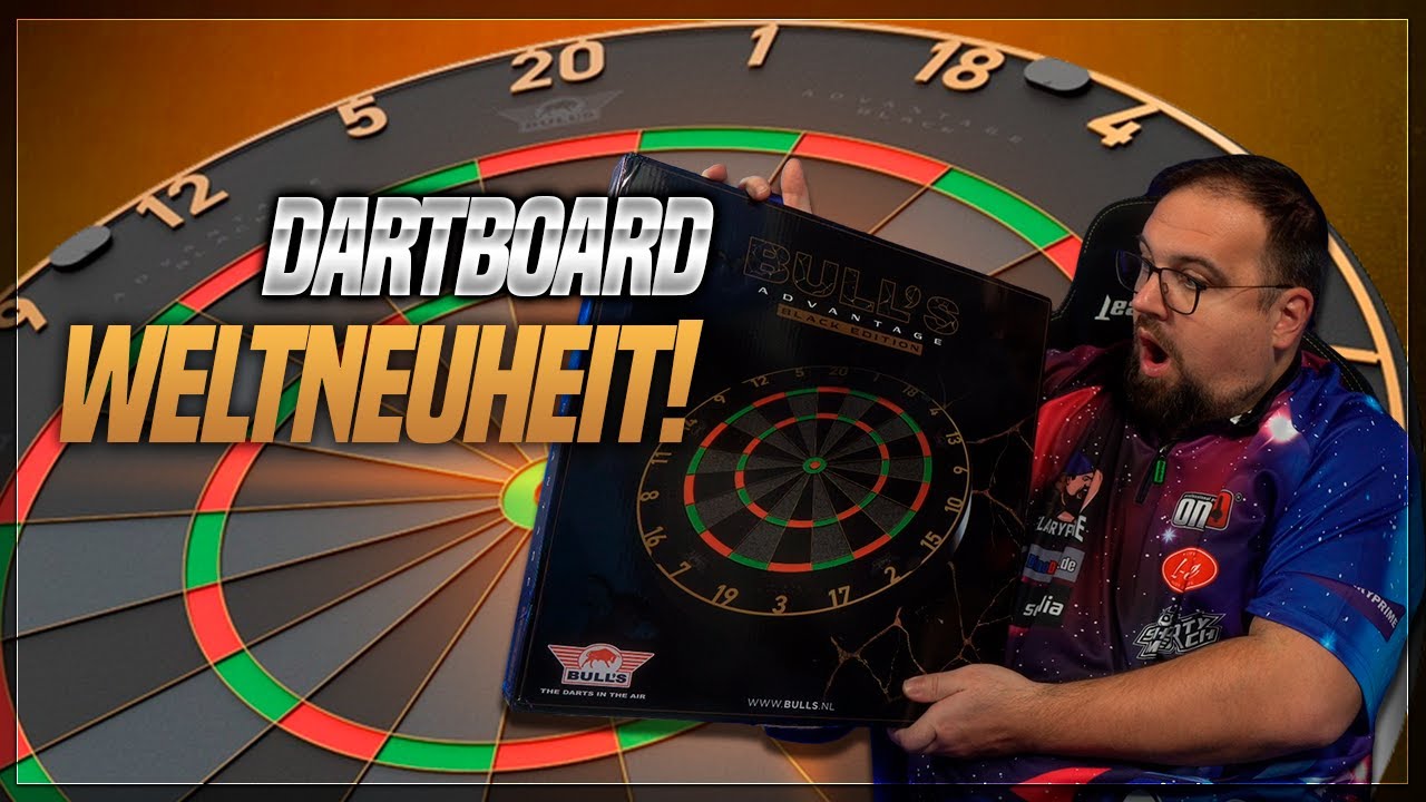 NEUES DARTBOARD! Bulls Advantage Black Edition