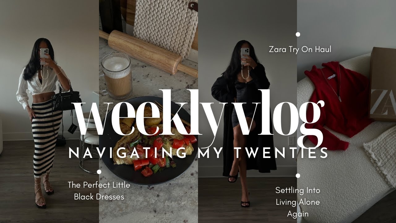 VLOG: New in Zara, Meshki + More | Try On Haul | Settling into Living Alone Again | What I'm Wearing
