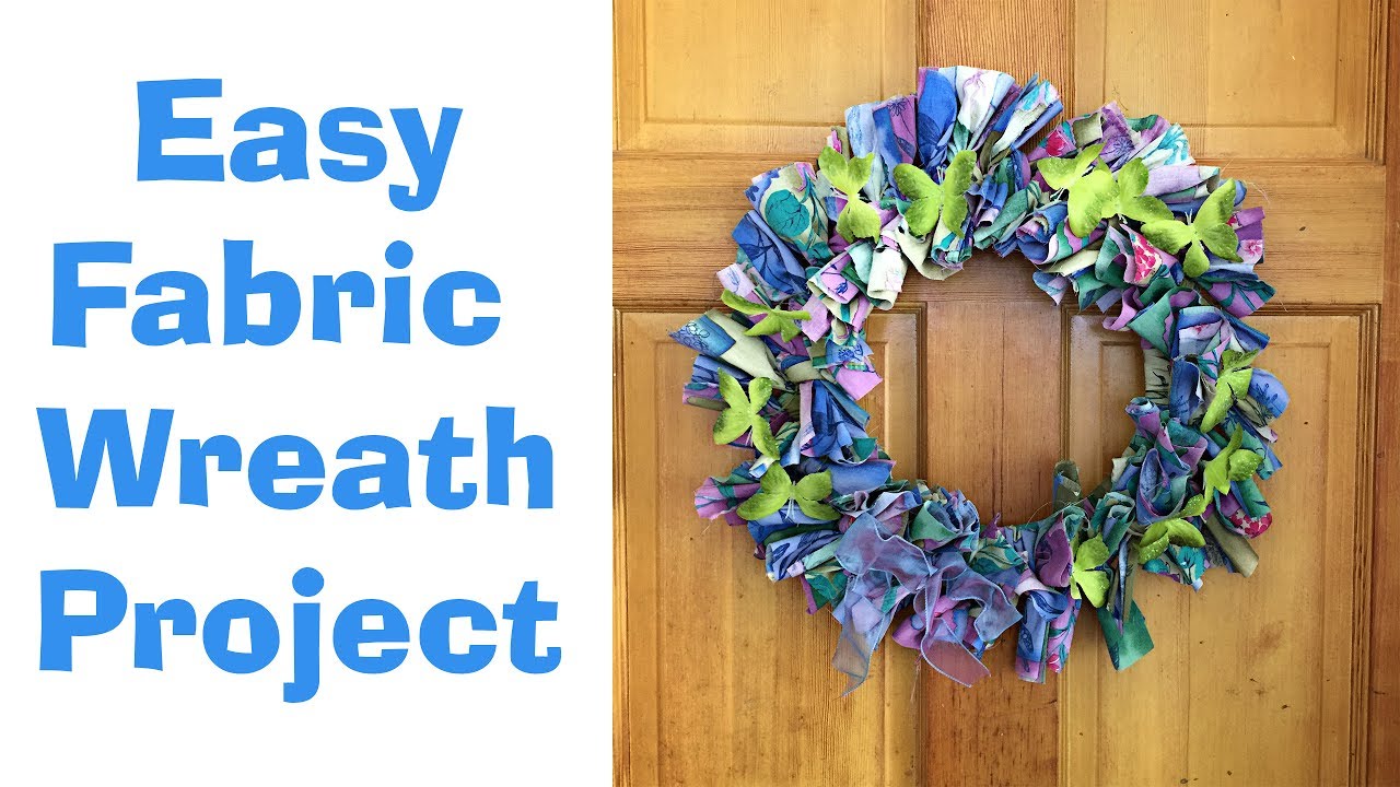 How to make a Fabric Wreath for Next to Nothing