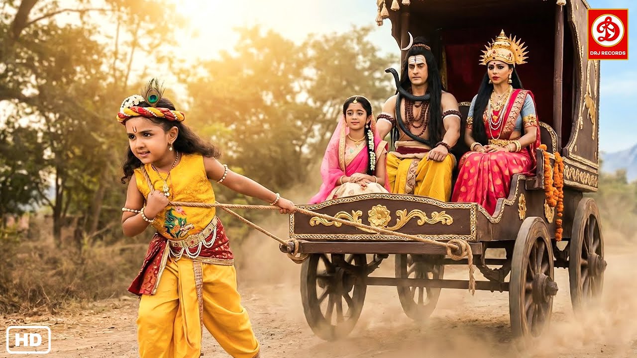 बाल कान्हा ने रथ में बैठा कर महादेव को अपने घर लाये | यशोमती मईया के नंदलाला | Shree Krishan Leela