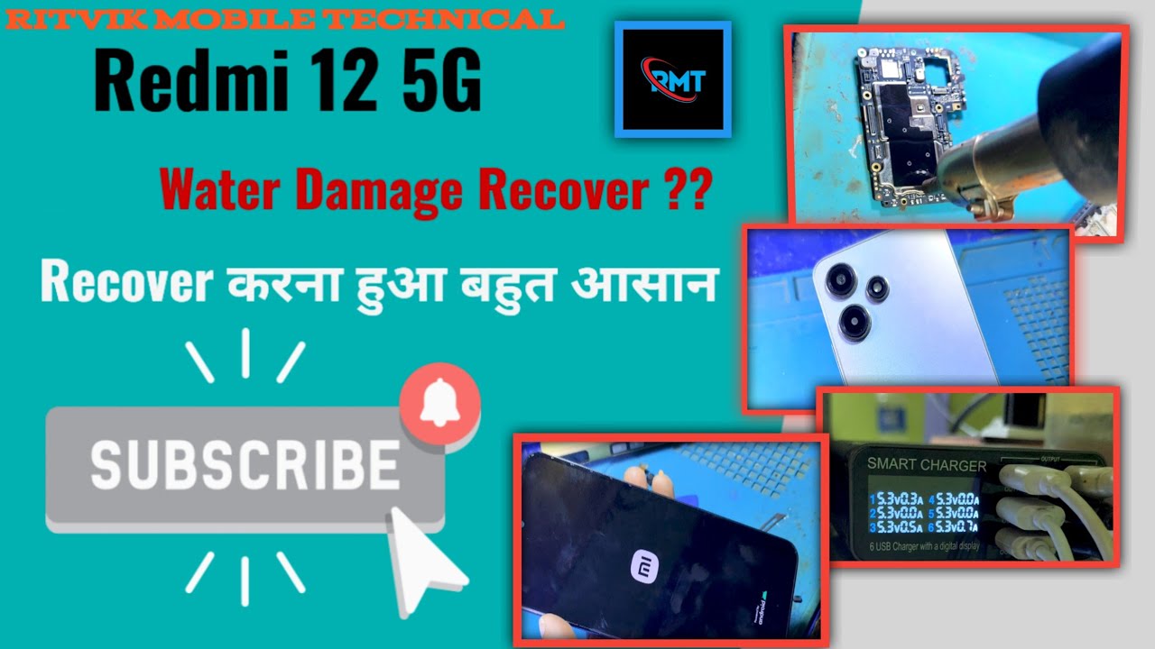 Redmi 12 5G Water Damage // Redmi 12 5G Dead Solution 💯%