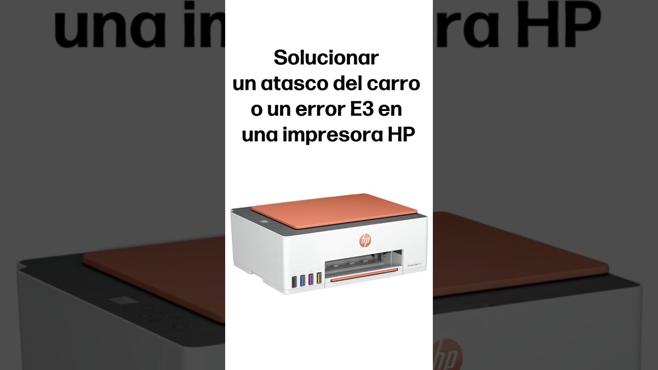 Solucionar un atasco del carro o un error E3 | Impresoras HP | HP Support