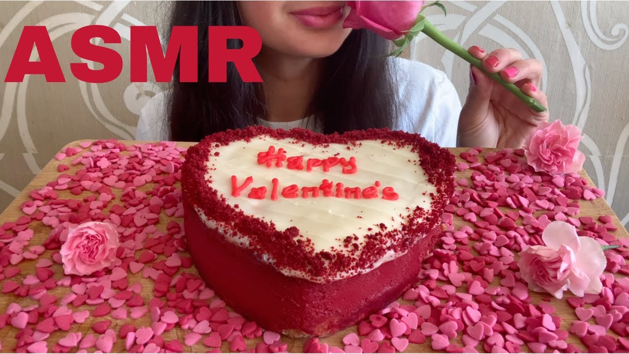 Red Velvet Cheesecake MUKBANG (ASMR) EATING SOUNDS | NO TALKING 먹방 | Soft Sounds *sweet ideas asmr*