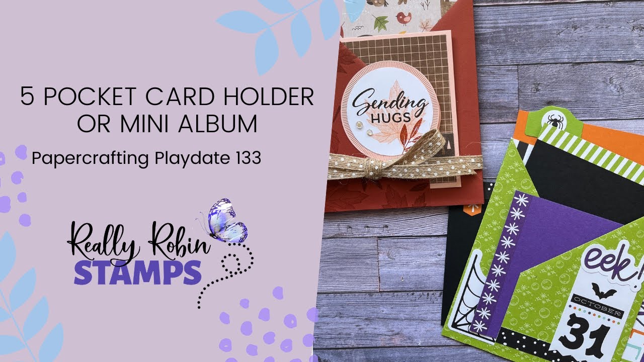 5 Pocket Card Holder or Mini Album | Papercrafting Playdate 133