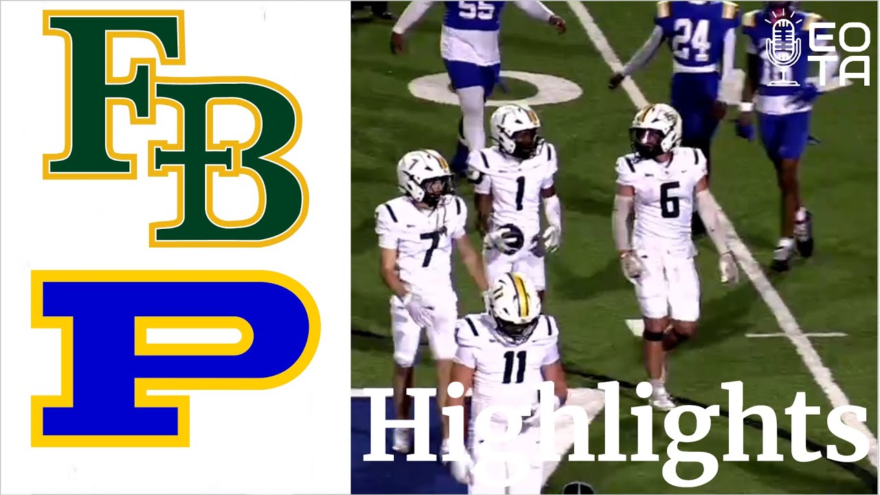 FBCA Football vs Pflugerville High School Highlights 9/12/2025