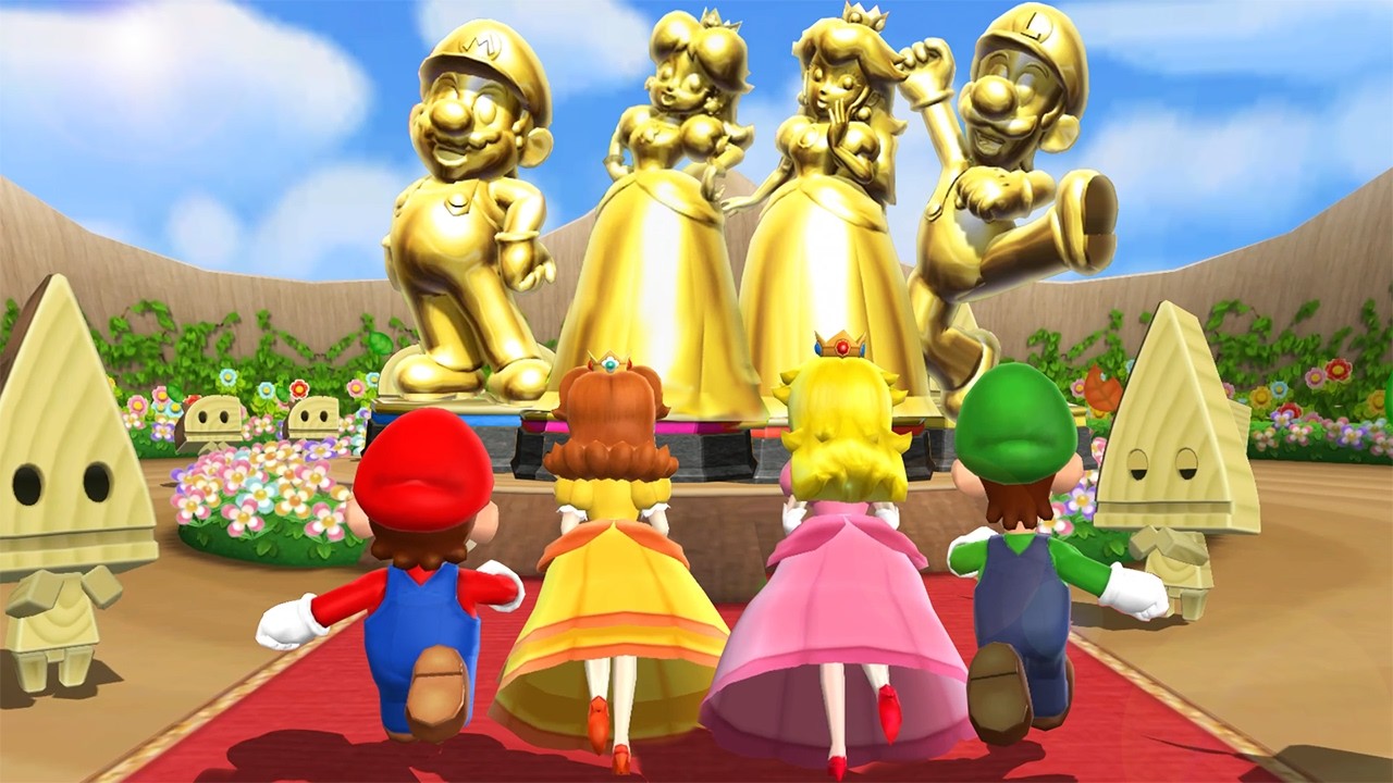 Mario Party 9 Step it Up Minigames - Mario Vs Peach Vs Daisy Vs Luigi (Master Difficulty)
