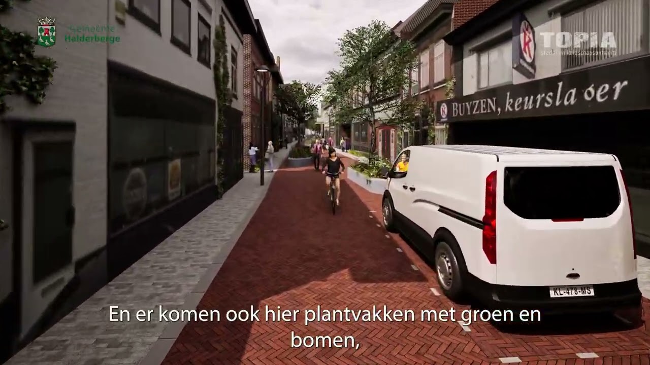 Sfeerimpressie herinrichting winkelgebied Oudenbosch