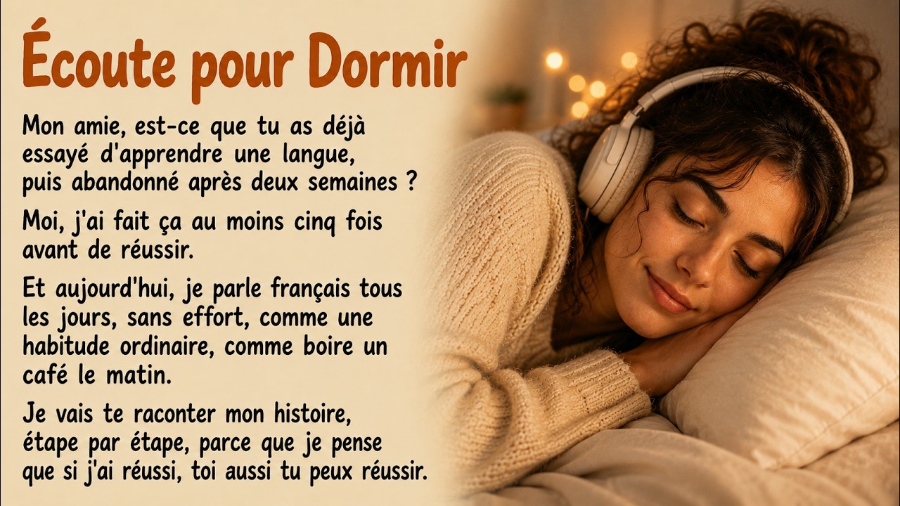 &Eacute;couter pour s'endormir | Slow French for sleep (B1)