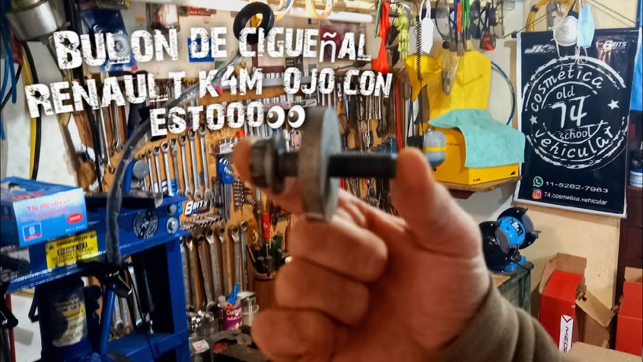 Bulon de cigueñal Renault K4M...OJO CON ESTO!!