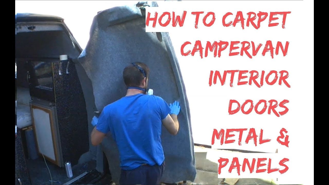 DIY Carpet Lining CamperVan Doors - VW T4 Carpet Van Door Metalwork & Ply Panels
