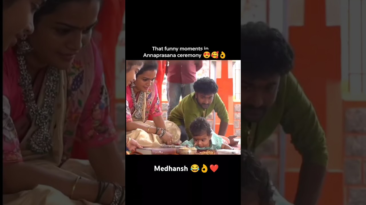 Mahi akka son medhansh annaprasana ceremony😂👌❤️#viralshort #jaanupriya96 #mahishivan #medhansh