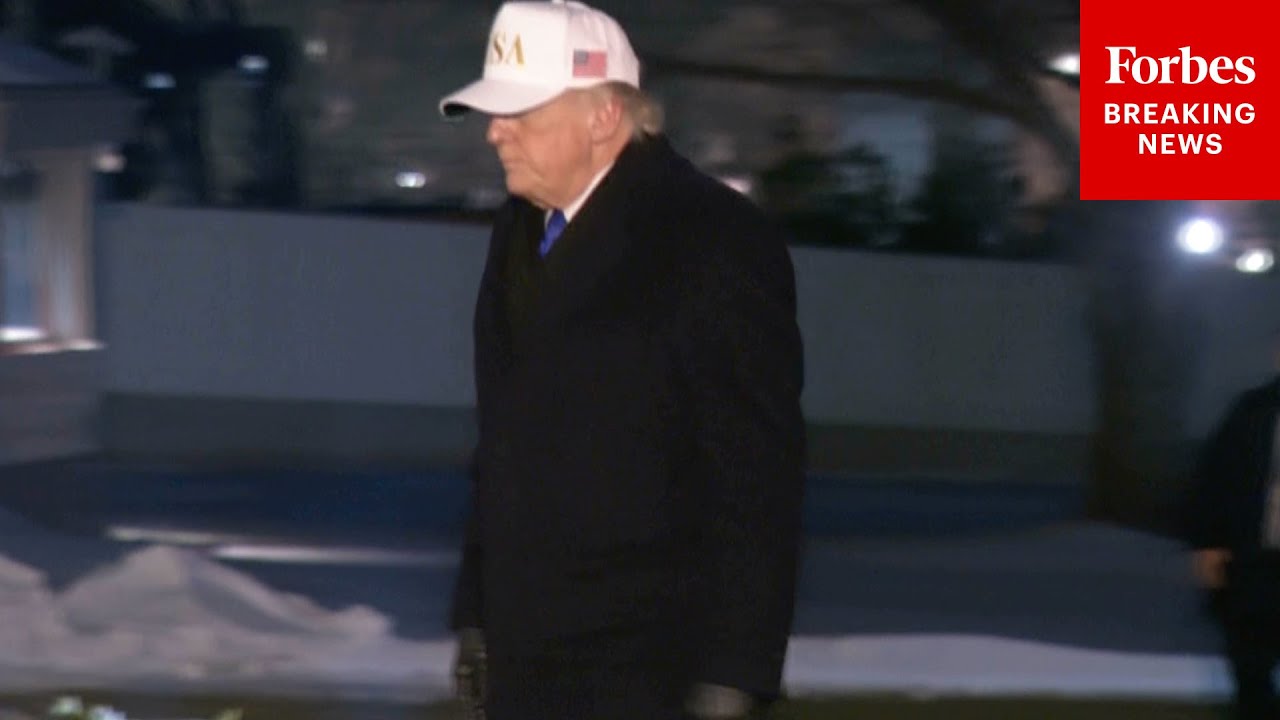 President Trump Returns To The White House