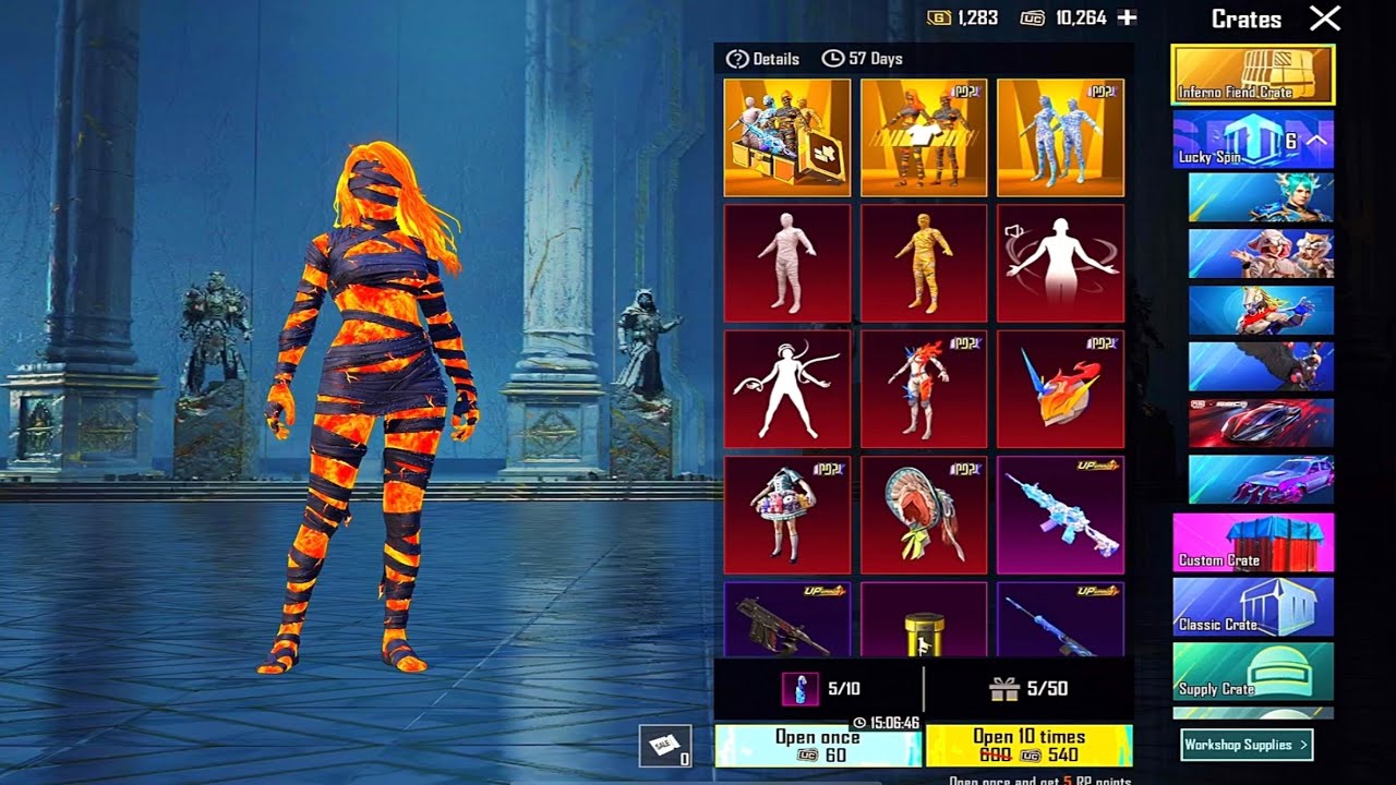 New Ultimate Mummy Set & M416 lv 8 Crate Opening 😍 Only 10k Uc 😱#pubgmobile #pubgcrateopening