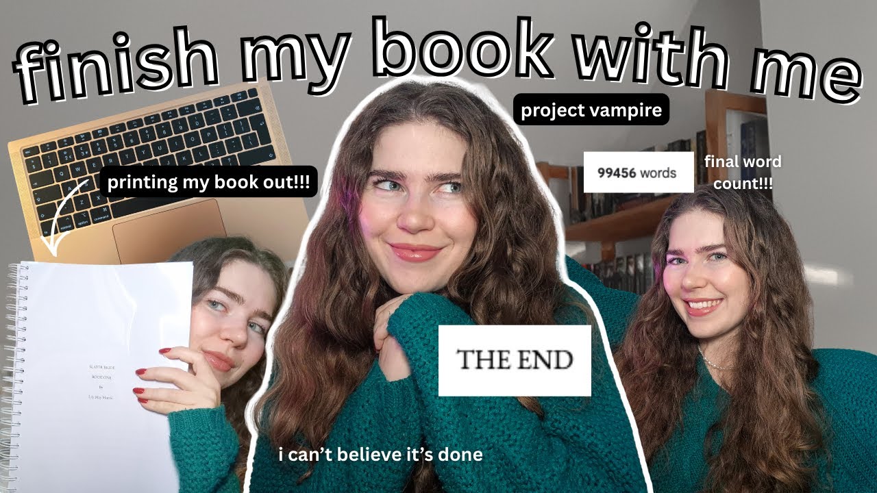 I *FINISHED* My Book! late night writing & printing out my manuscript (writing vlog)