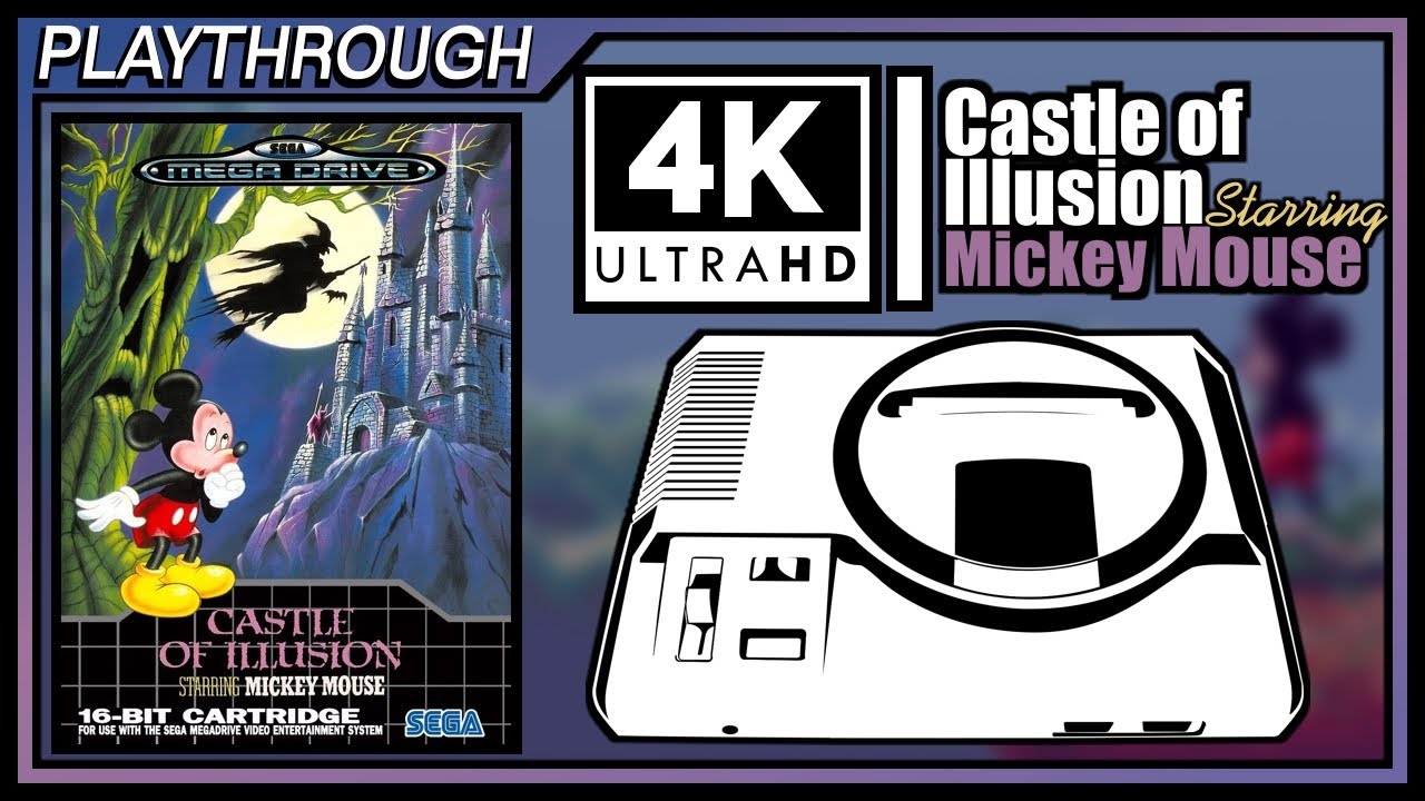 Castle of Illusion Starring Mickey Mouse HARD MODE (1990) - 4K Megadrive Real Hardware Playthrough